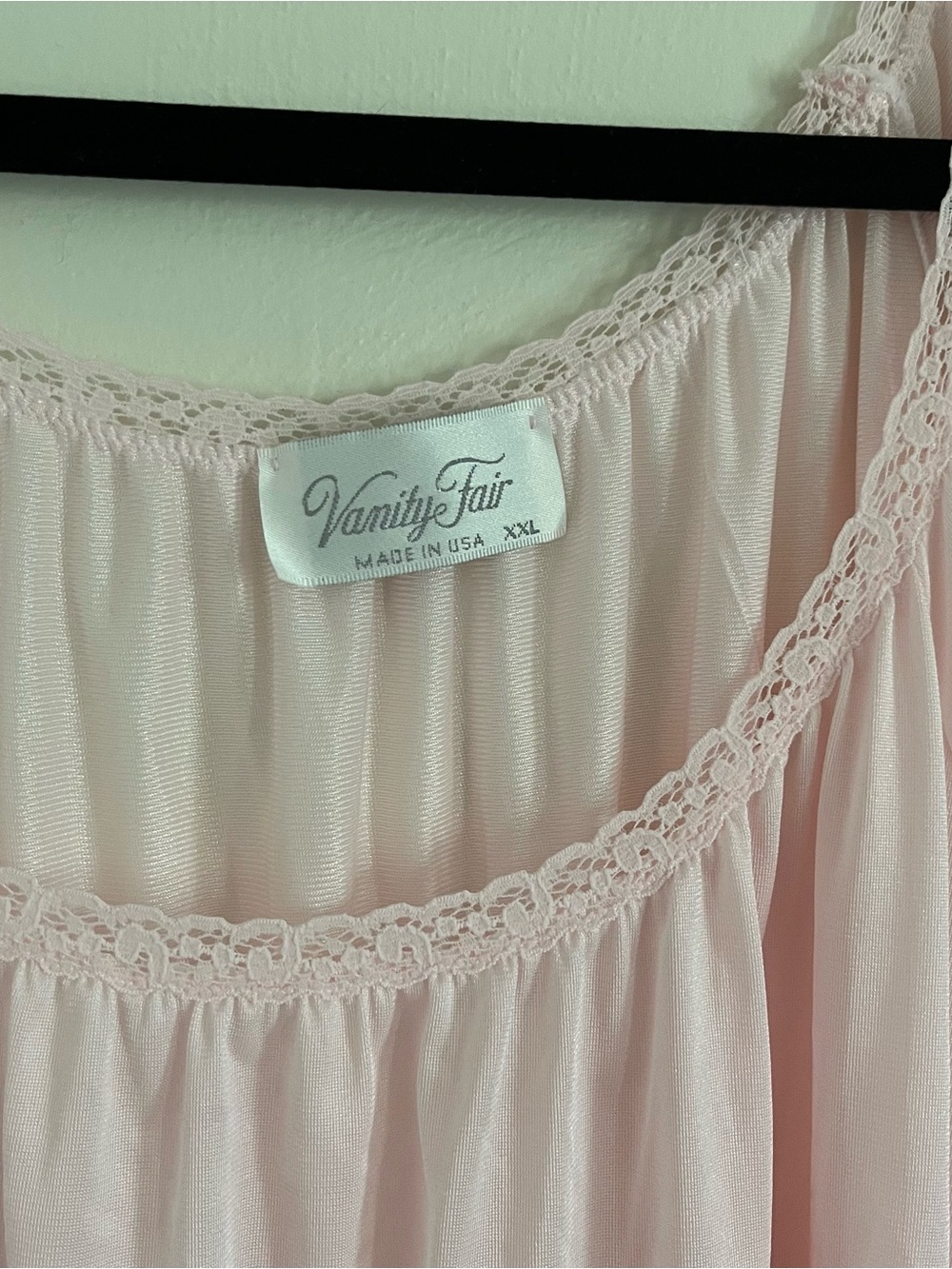 Vintage Vanity Fair Pink Chiffon Nightgown – 2XL, NWT